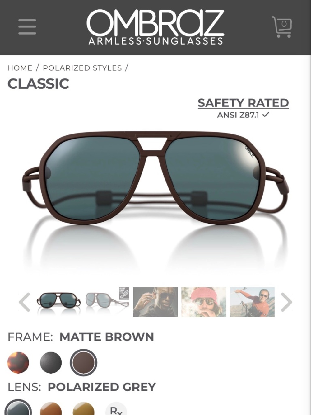 Ombraz Classic Men’s Sunglasses